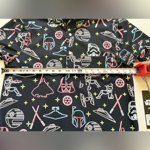 Chubbies The New Hope Darth Vader Swim Shirt the lack of faith Medium Star Wars - Picture 4 of 12